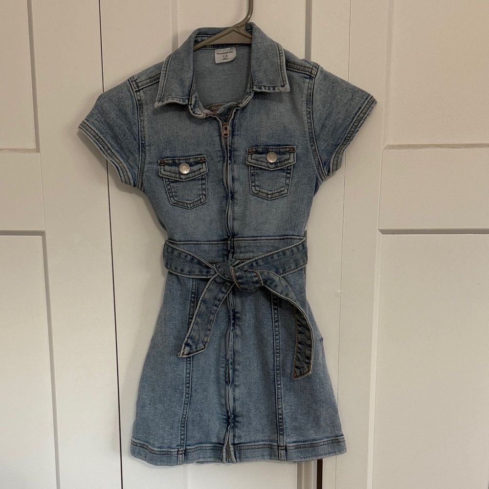 Abercrombie Kids Sky Blue Denim Dress